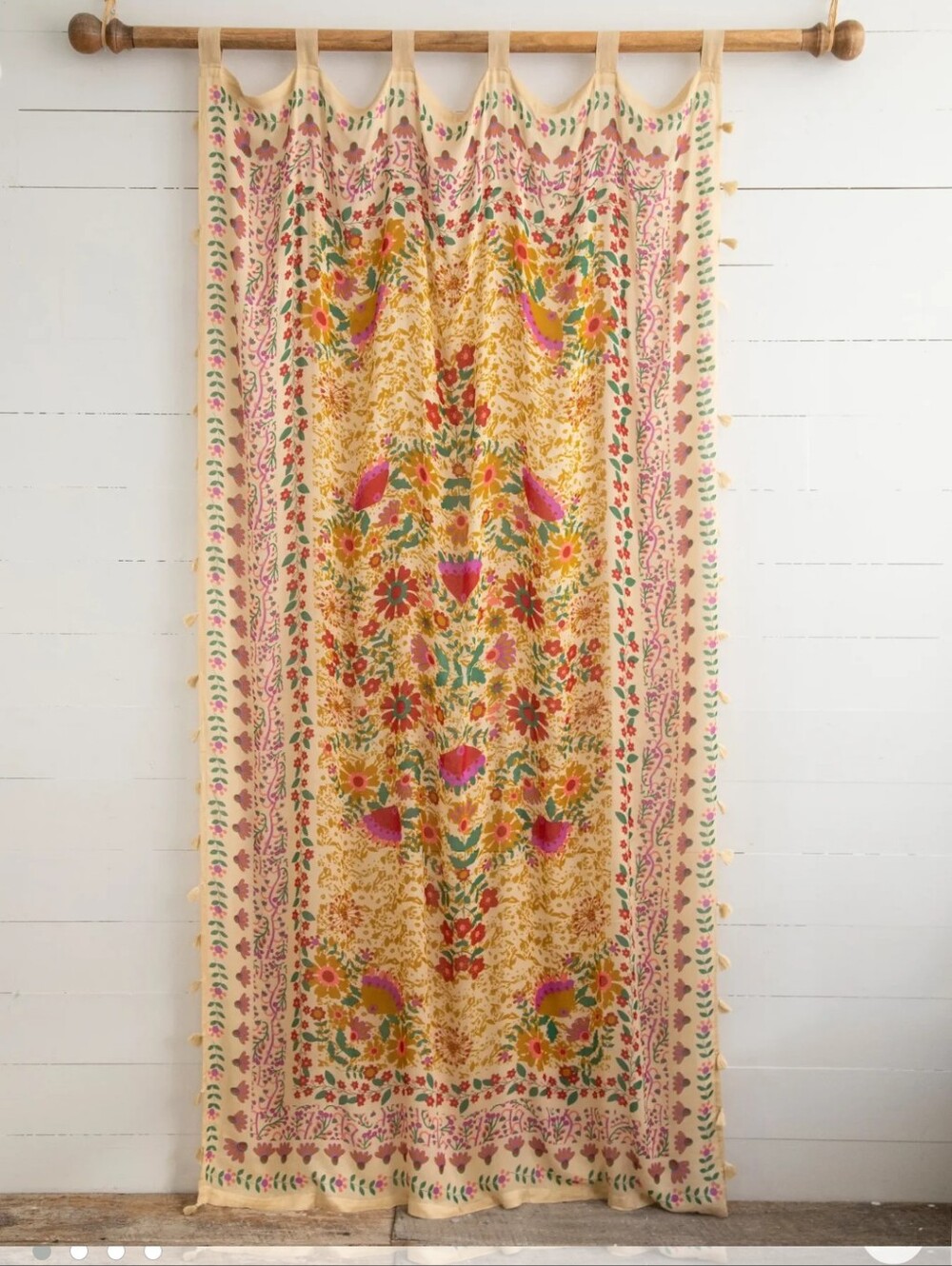 Natural life Printed Curtain panels